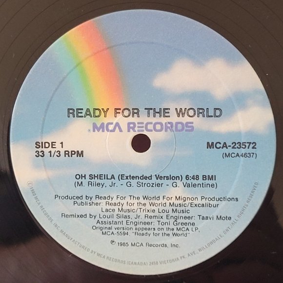 VINTAGE, 1985, READY FOR THE WORLD, OH SHEILA, 12" E.P.!!! - Picture 2 of 5